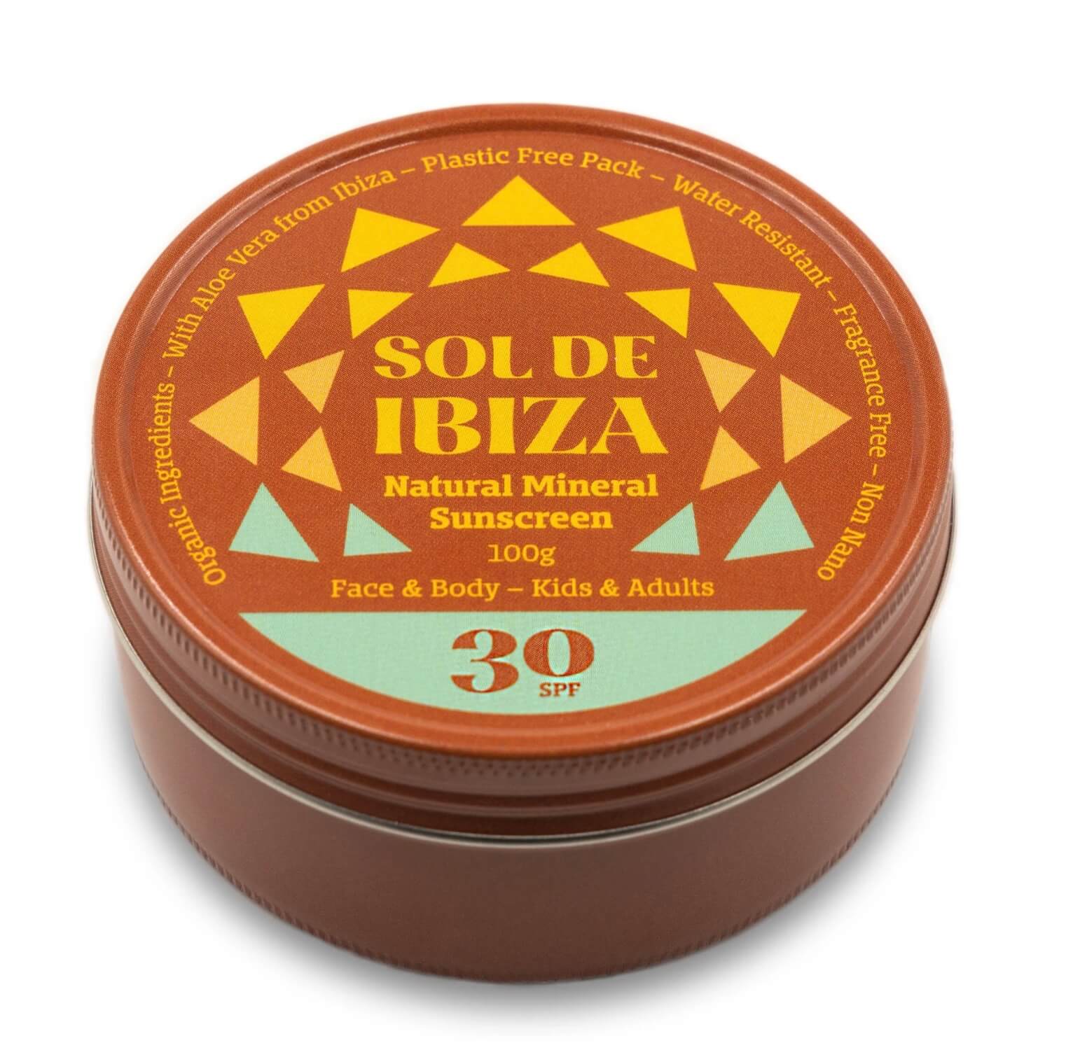 Natural Mineral Sunscreen - SPF 30 - Plastic Free Amsterdam