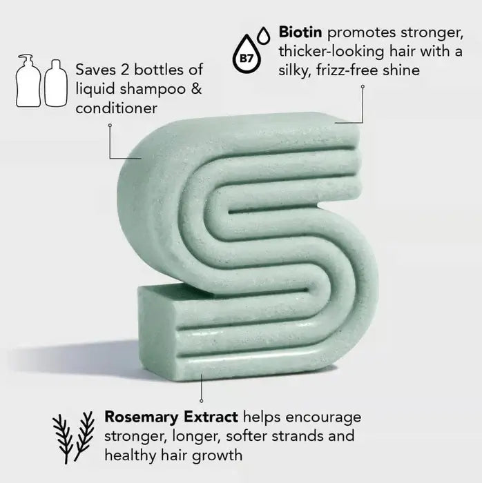 Rosemary & Biotin Shampoo Bar - Meer Volume