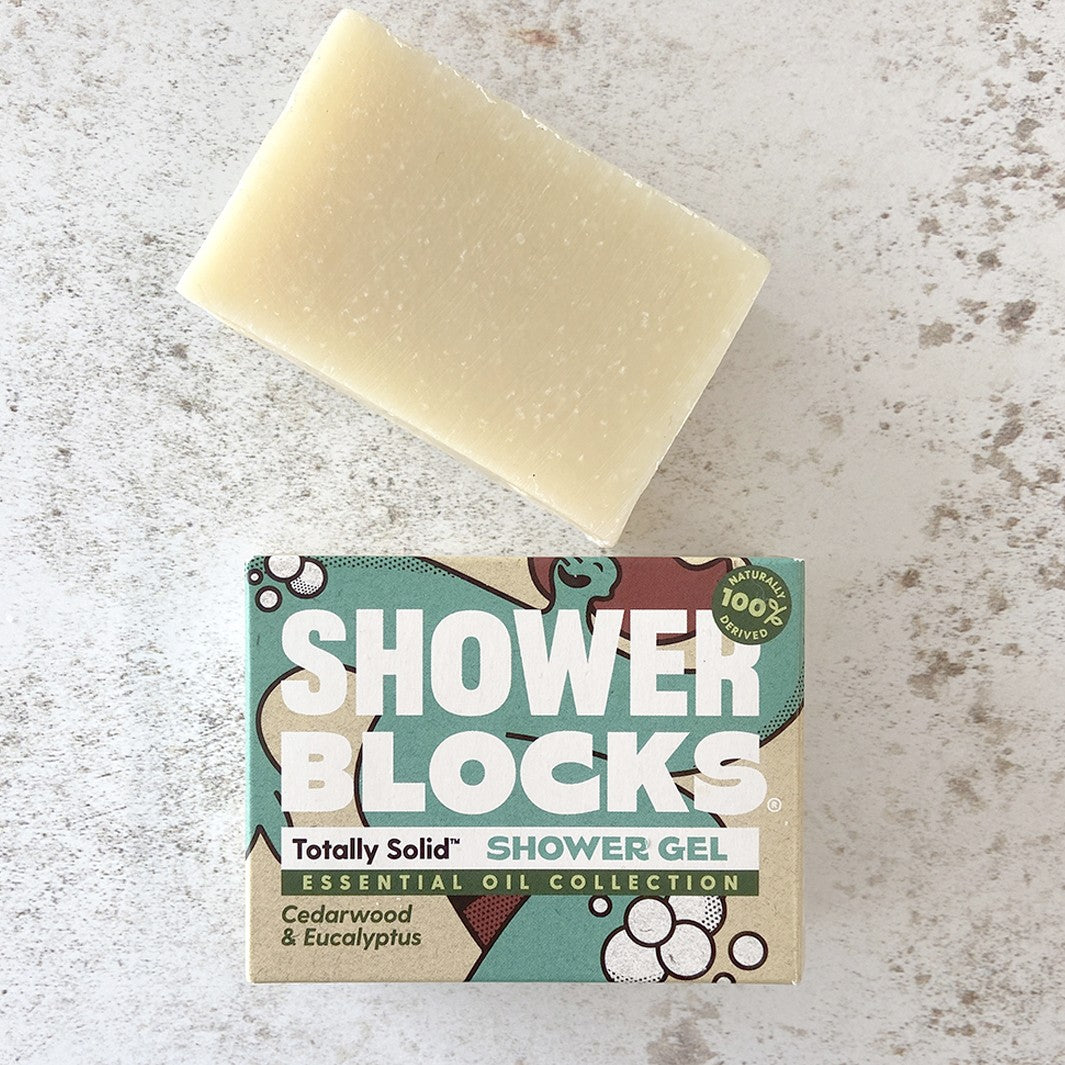 Shower Gel Block - Cedarwood and Eucalyptus - The Plastic Free Co.