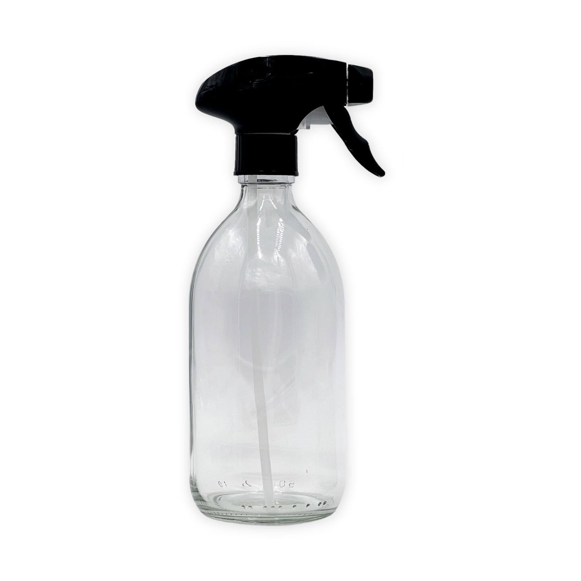 Clear Glass Spray Bottle - 500 ml - The Plastic Free Co.