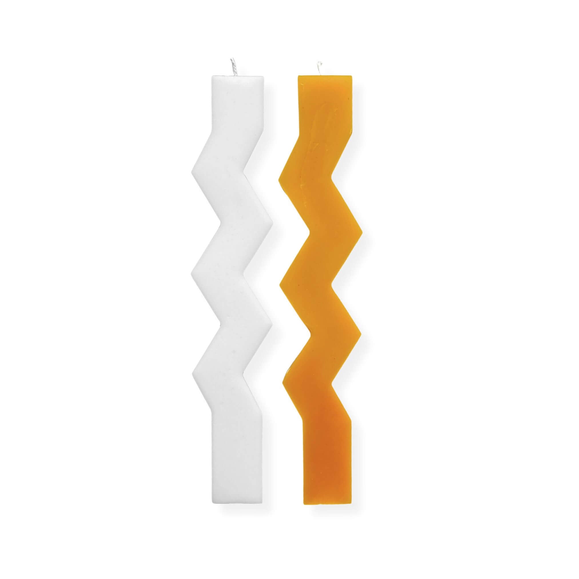 beeswax rapeseed wax zigzag taper candle
