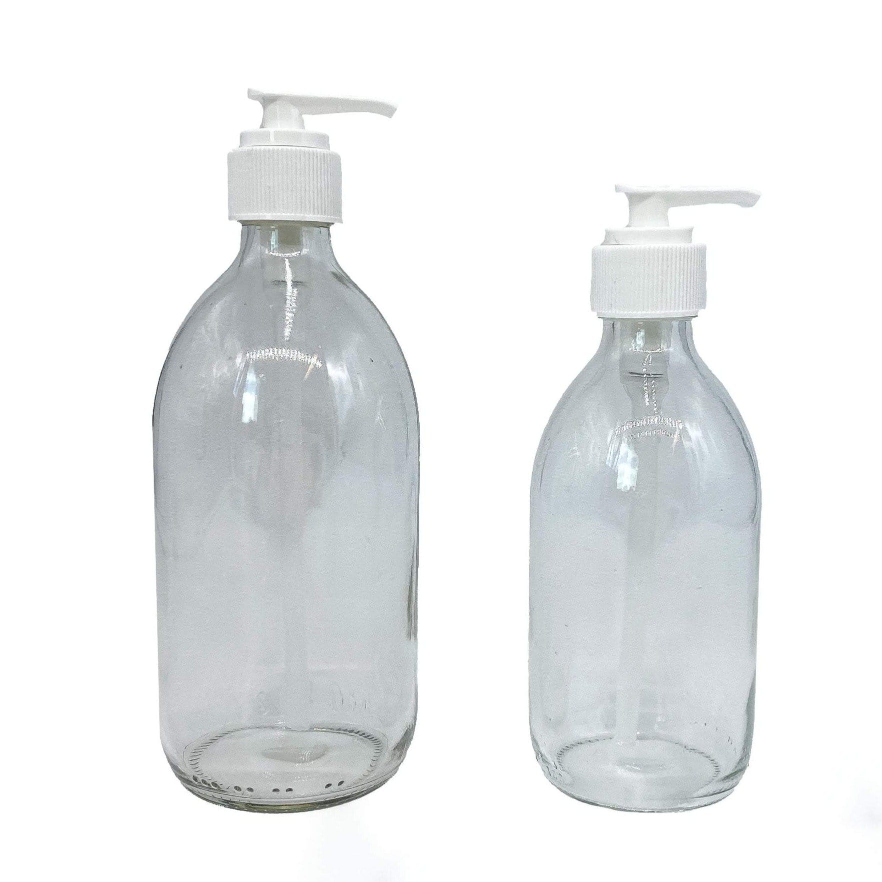 Clear Glass Pump Bottle - Plastic Free Amsterdam