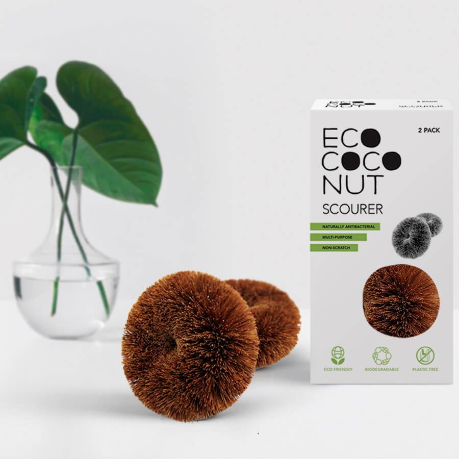 Coconut Scourers - Twin Pack - Plastic Free Amsterdam
