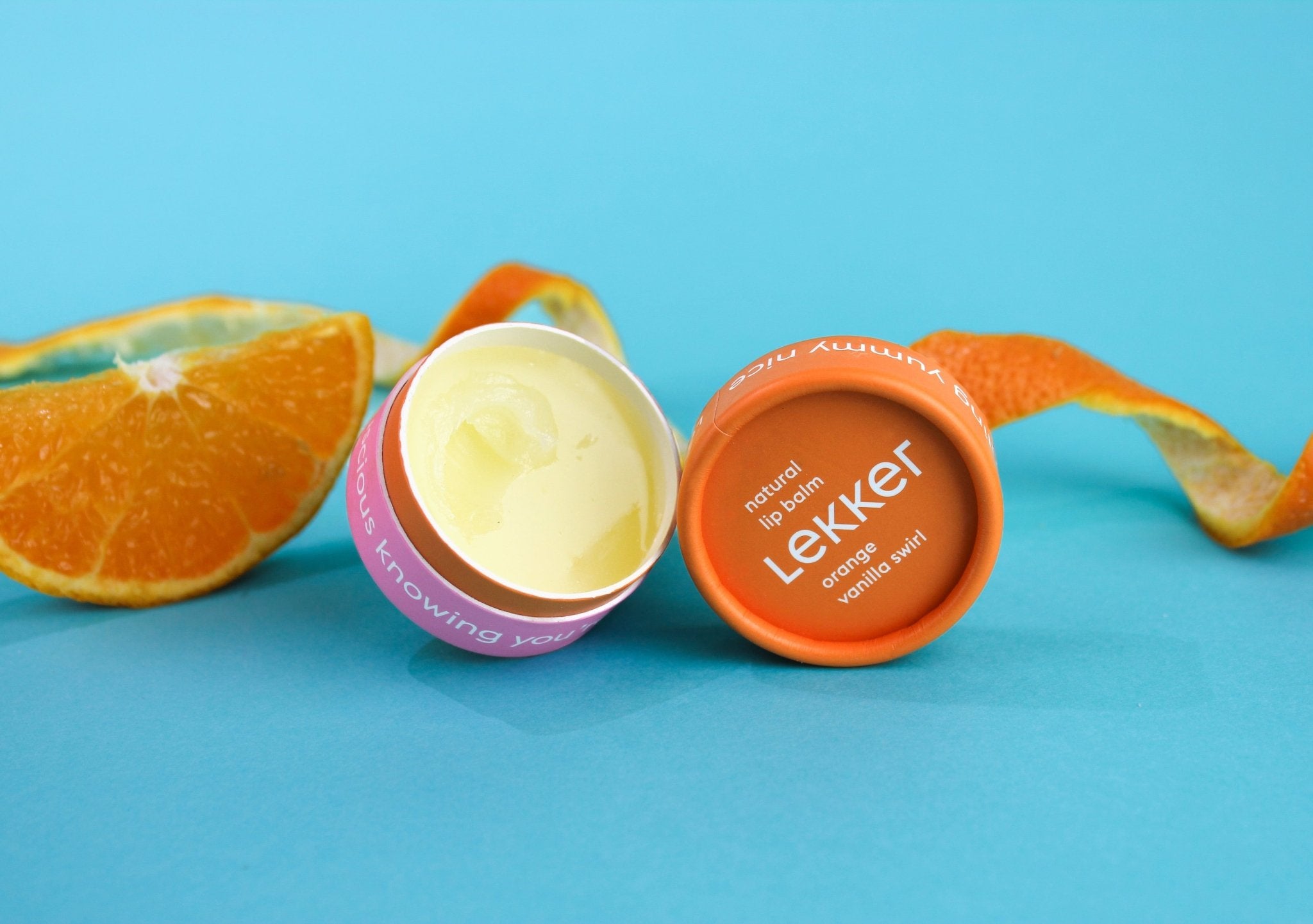 Lip Balm - Orange Vanilla Swirl - Plastic Free Amsterdam