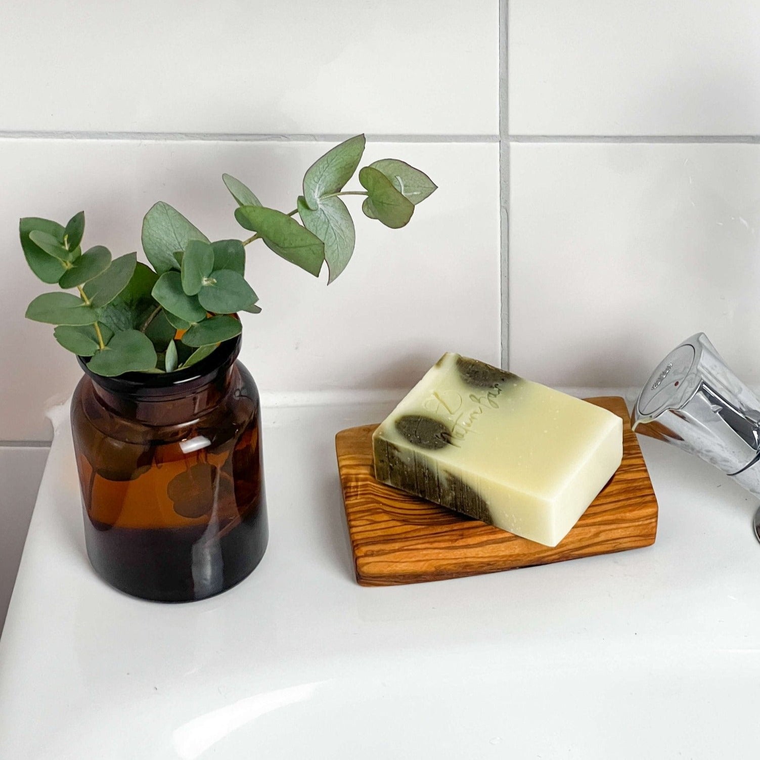 Olive Wood Soap Dish - Rectangle - Plastic Free Amsterdam