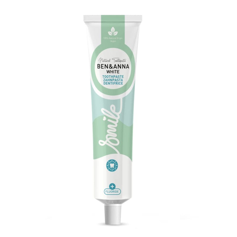 Toothpaste with Fluoride - White - Plastic Free Amsterdam
