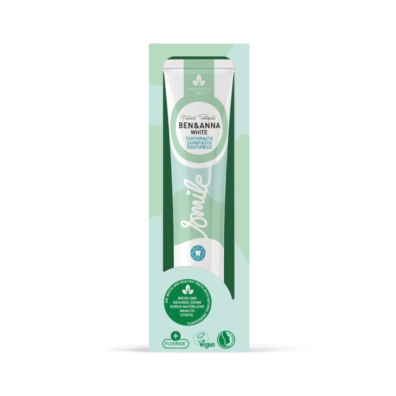Toothpaste with Fluoride - White - Plastic Free Amsterdam
