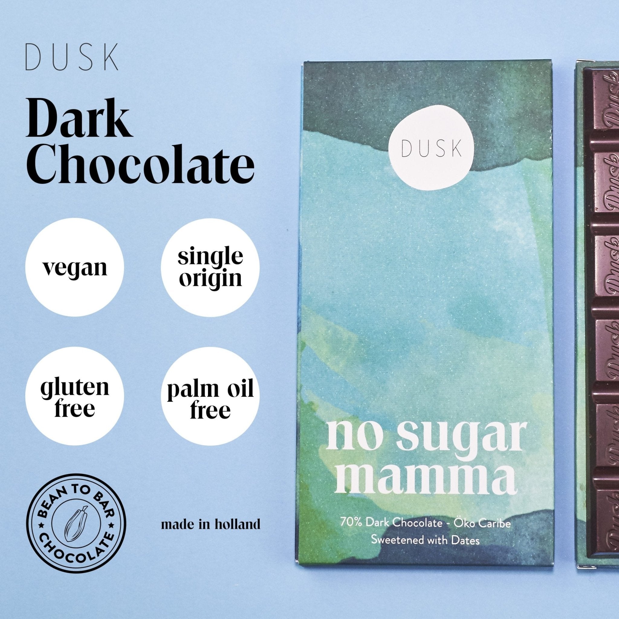 Vegan Chocolate - No Sugar Mamma - Plastic Free Amsterdam